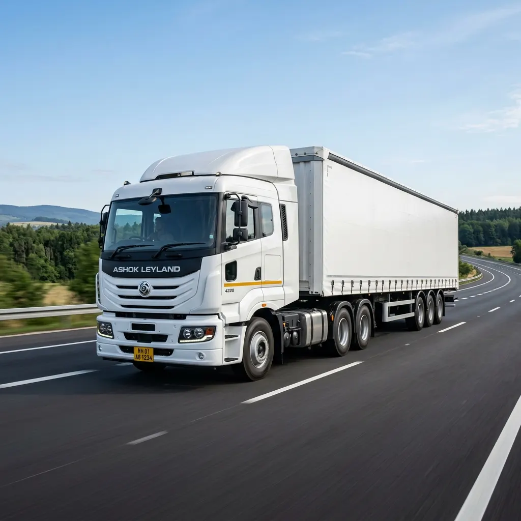 Heavy-duty trucks on the highway