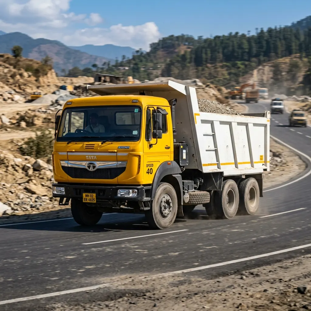 Tippers and construction vehicles